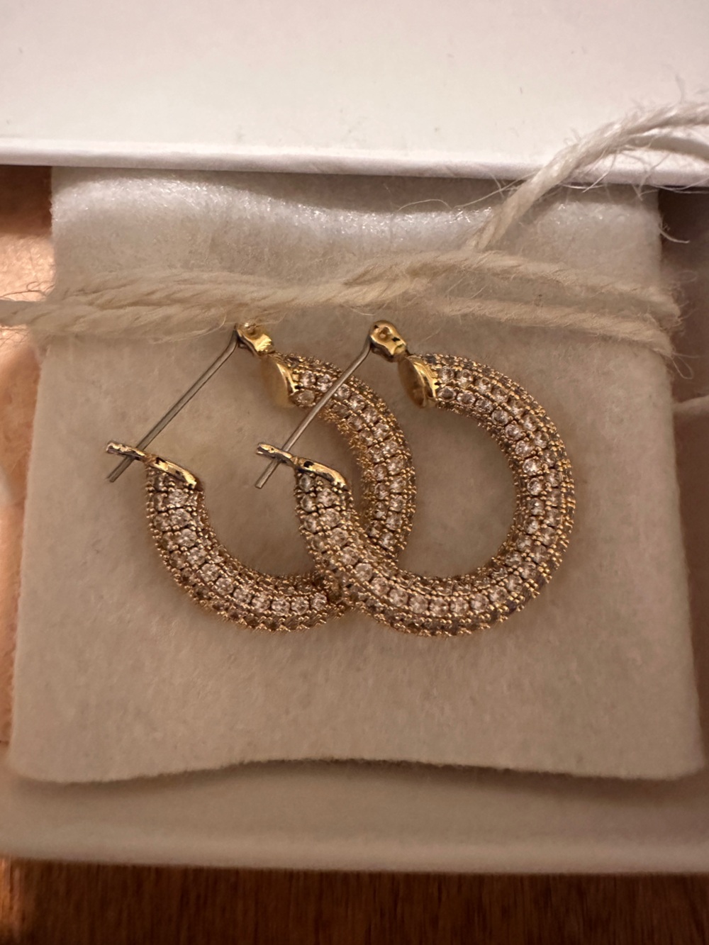 Luv AJ - Amalfi Pave Hoop Earrings